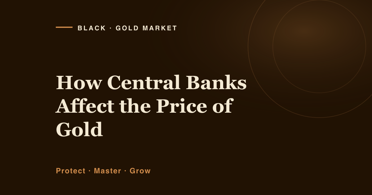 How central banks affect the price of gold