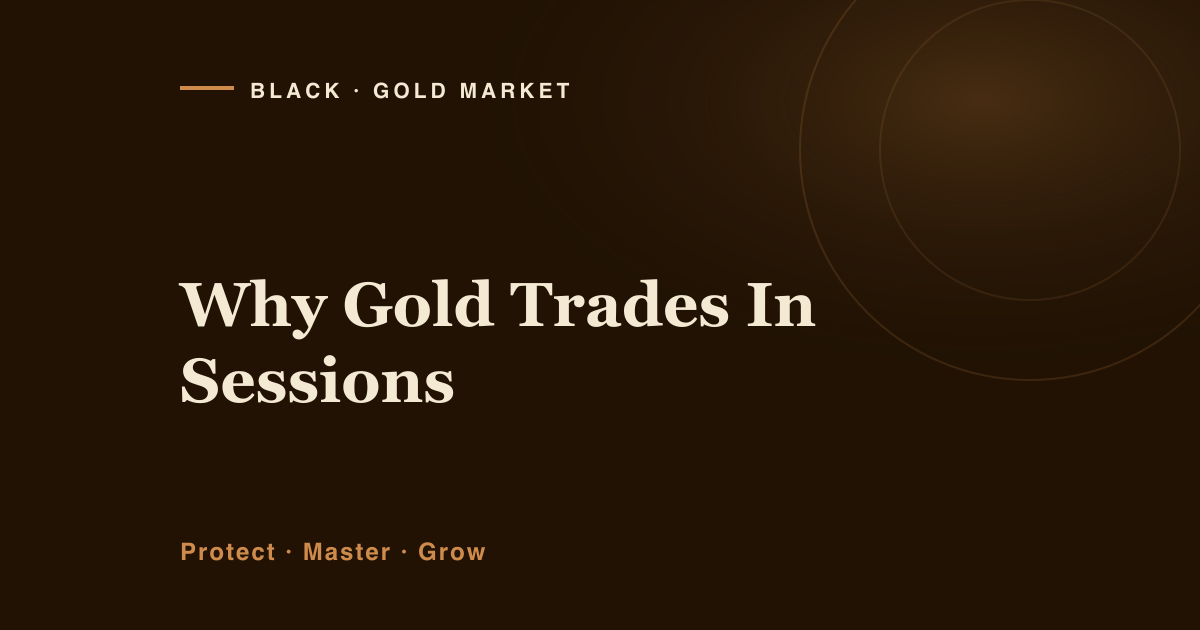 Why gold trades in sessions and which hours actually matter, Black Gold Market